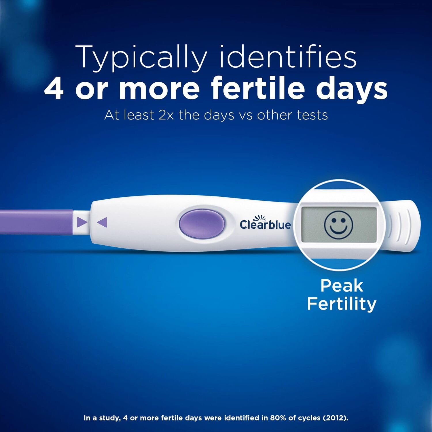 Clearblue two-hormone tracking visual for comprehensive fertility insight