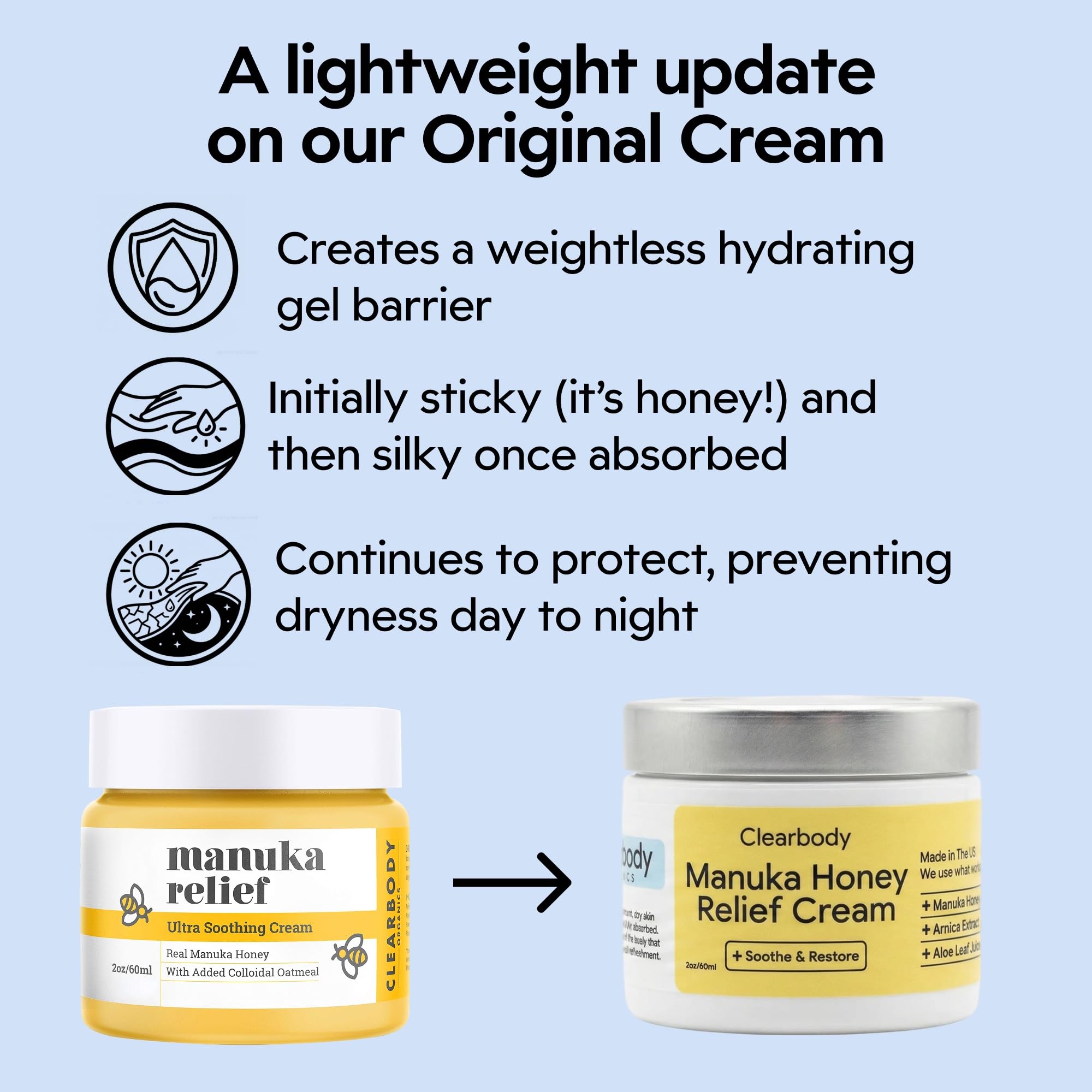 Winter skin care with Clearbody Organics Manuka Honey Cream for dry areas