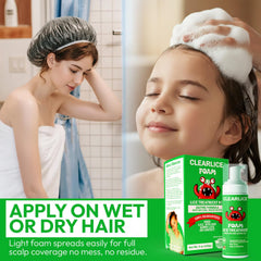 Clearlice natural non-toxic formula supports gentle lice removal at home.