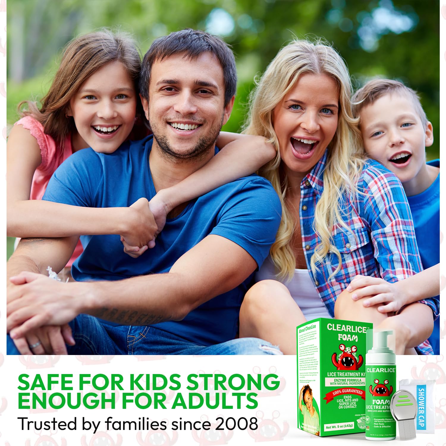 Clearlice one-hour treatment claim highlights a quick home option.