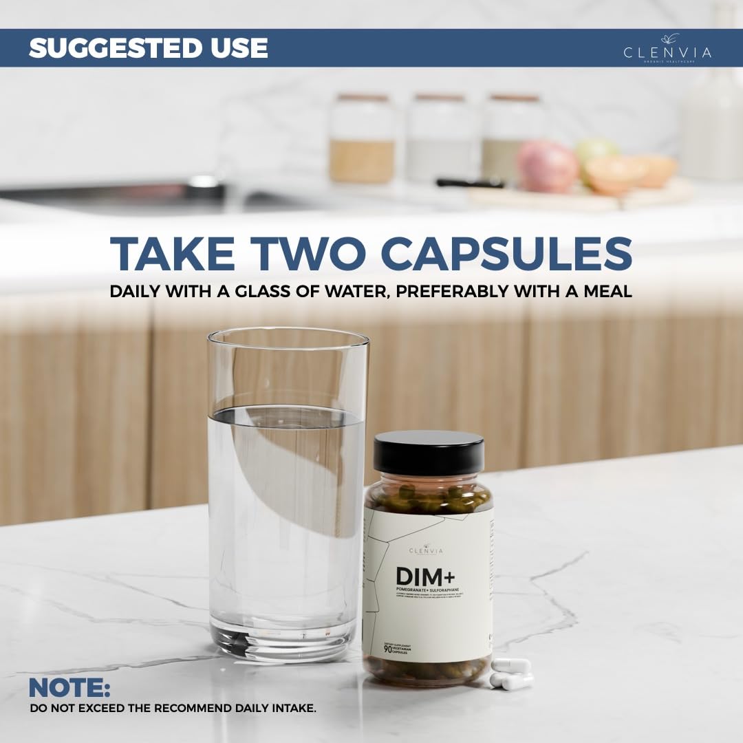 CLENVIA DIM bottle cap — easy-to-swallow capsules for men and women