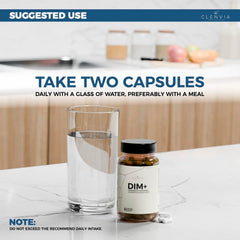 CLENVIA DIM bottle cap — easy-to-swallow capsules for men and women