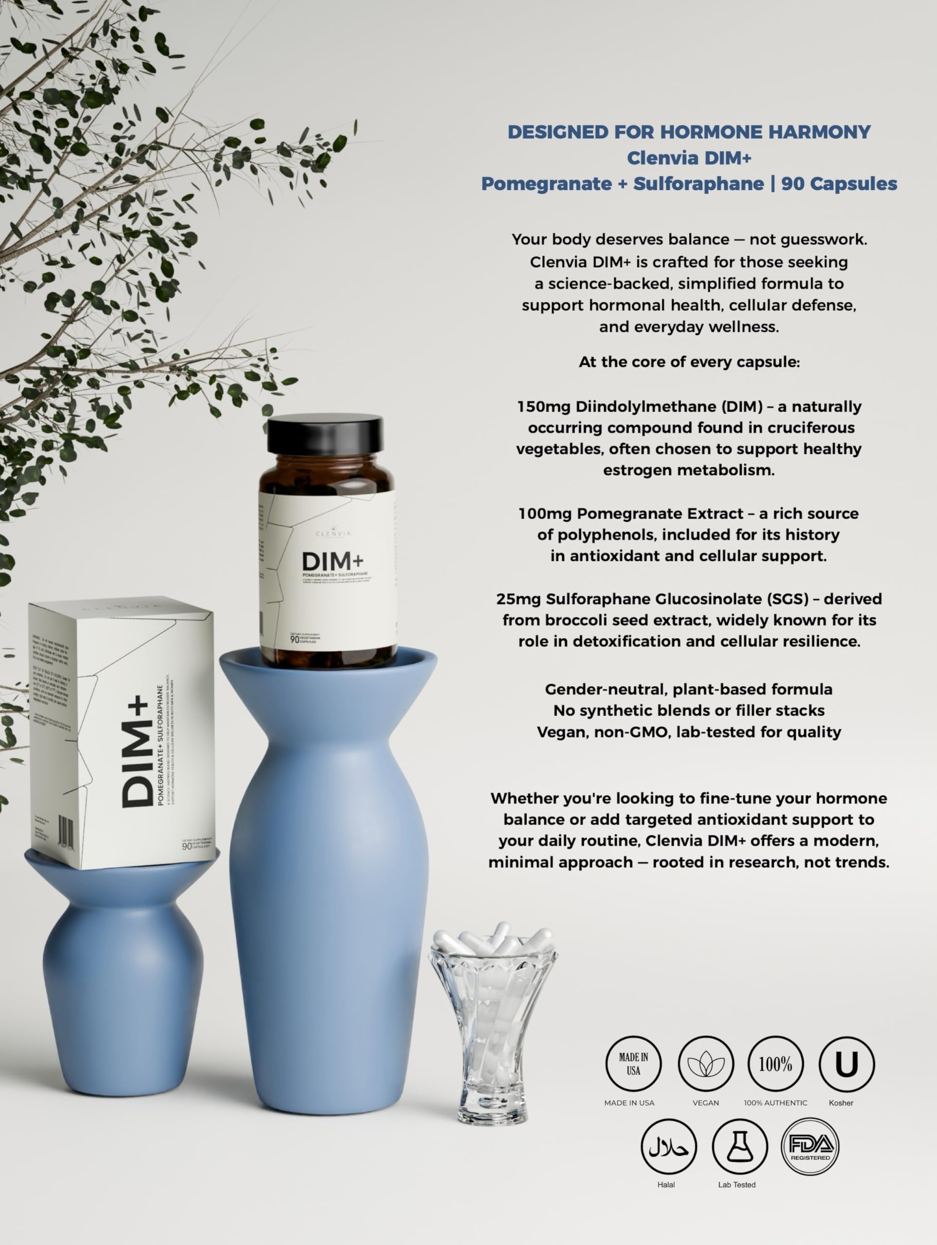 CLENVIA DIM in-use — simple daily ritual for consistency