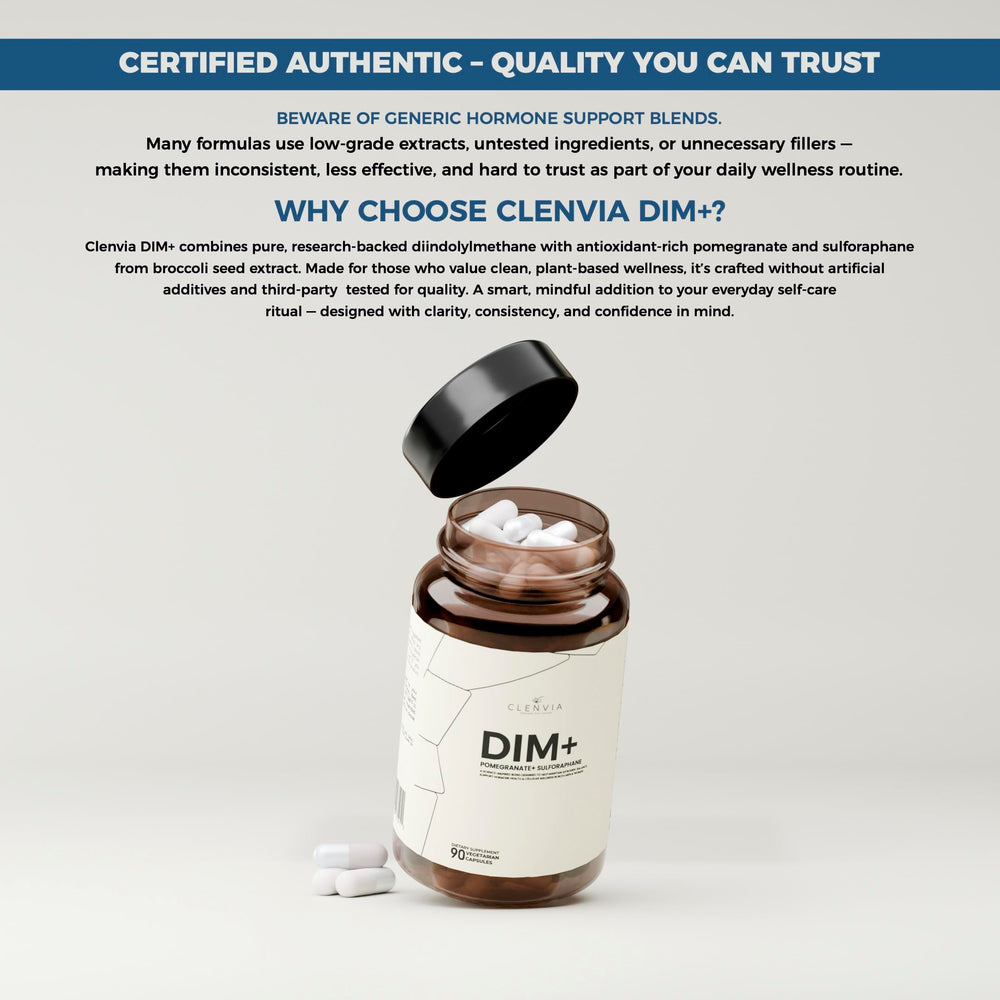 CLENVIA DIM pomegranate-fruit — highlights pomegranate extract for botanical richness