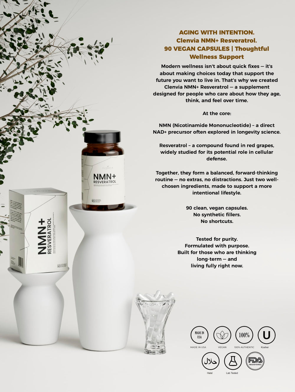 CLENVIA third-party tested and lab-verified quality.