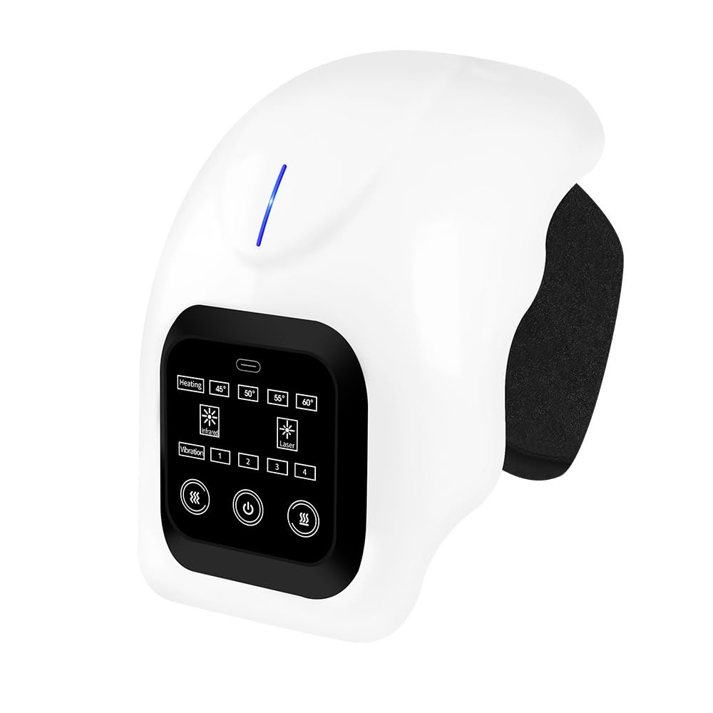 CLEVER BEAR Knee Massager with LED screen for easy heat and mode control during recovery.