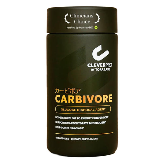 CleverPro Carbivore bottle front showing the label for steady energy support