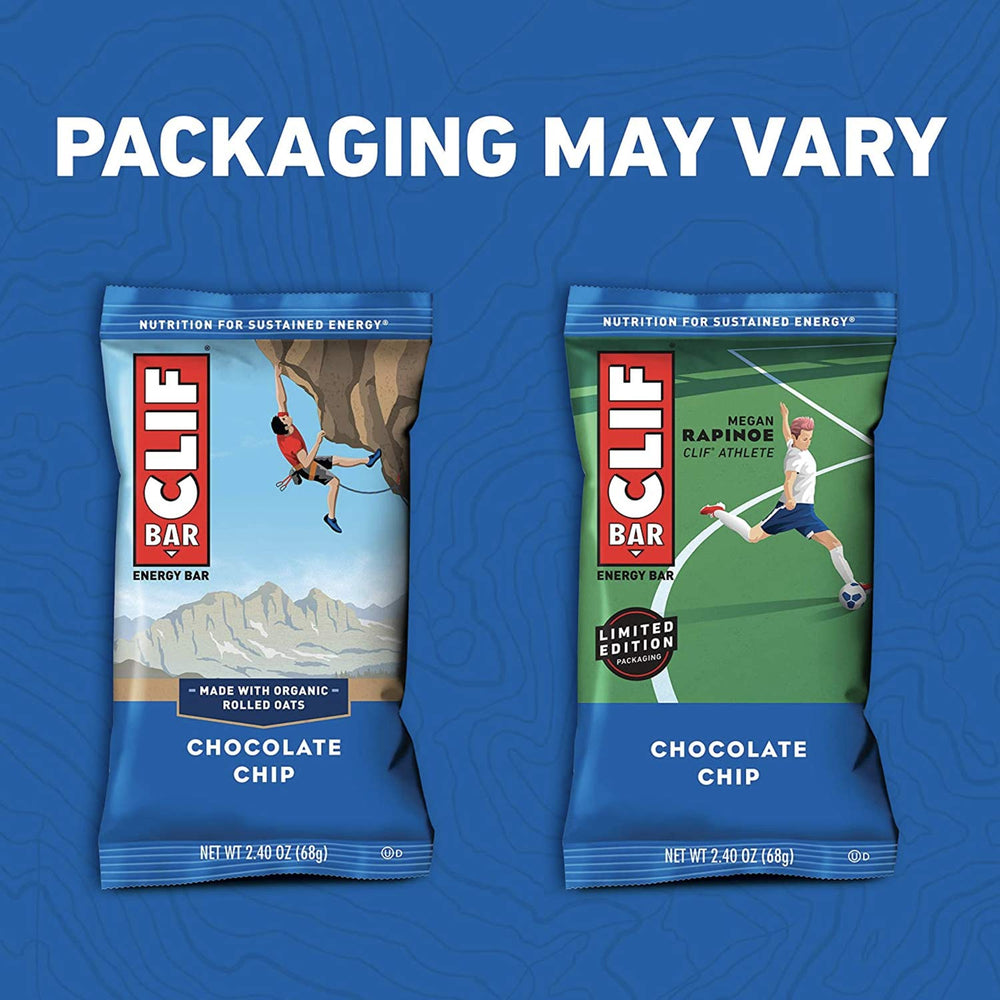 CLIF Bar Chocolate Chip on trail, ideal for outdoor endurance