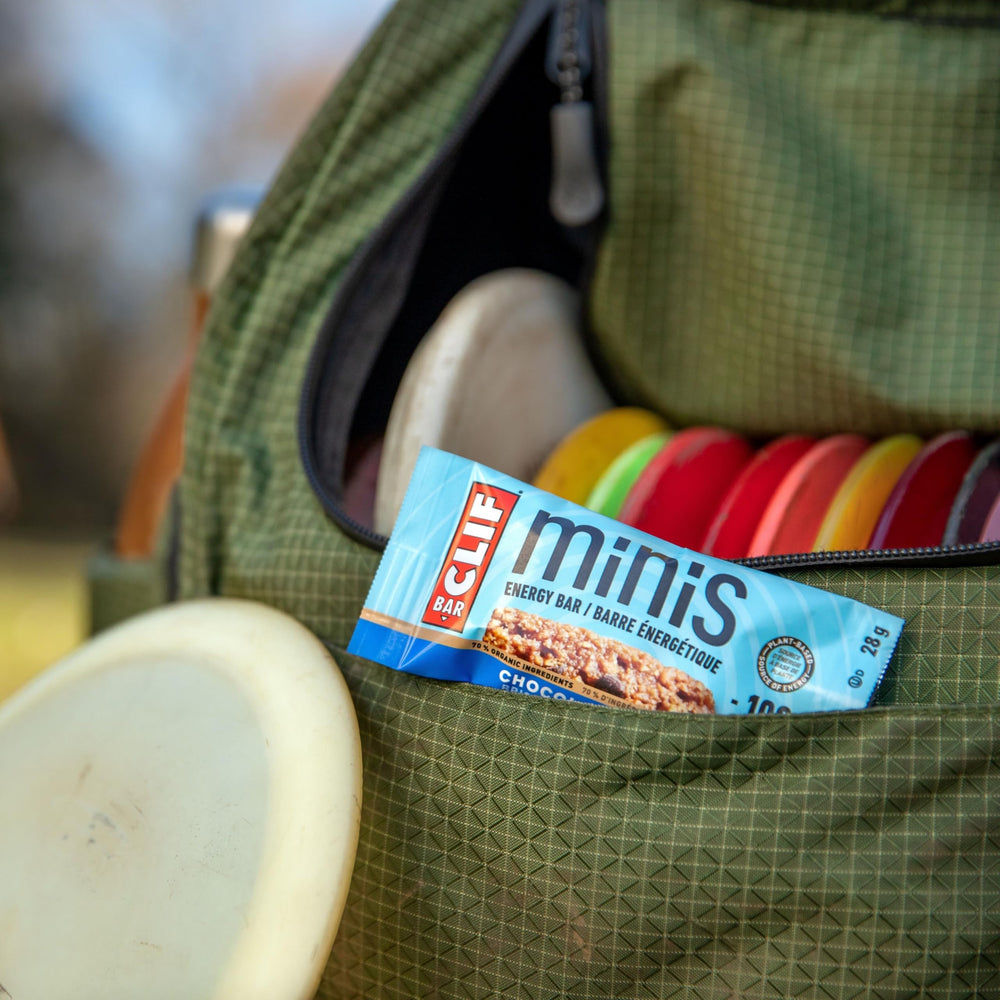 CLIF Bar Minis Plant-Based Protein – convenient pre-workout snack.