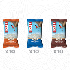 CLIF BAR Chocolate Brownie variety-pack bar for trails and climbs