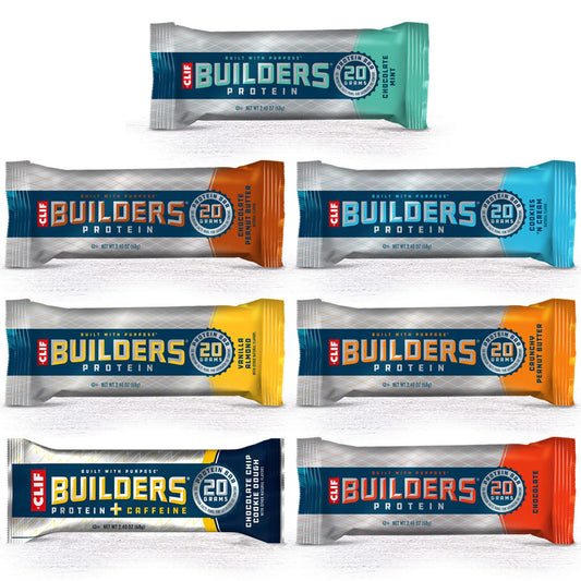 Clif Builder's Protein Bar Chocolate Mint flavor for post-workout recovery and steady energy.