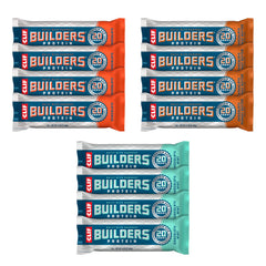 CLIF Builders bar, chocolate peanut butter pack, offers a protein-rich snack for workouts.