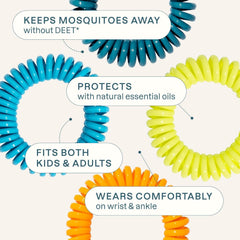 Cliganic bracelet close-up highlighting citronella and natural oils for repellent use.