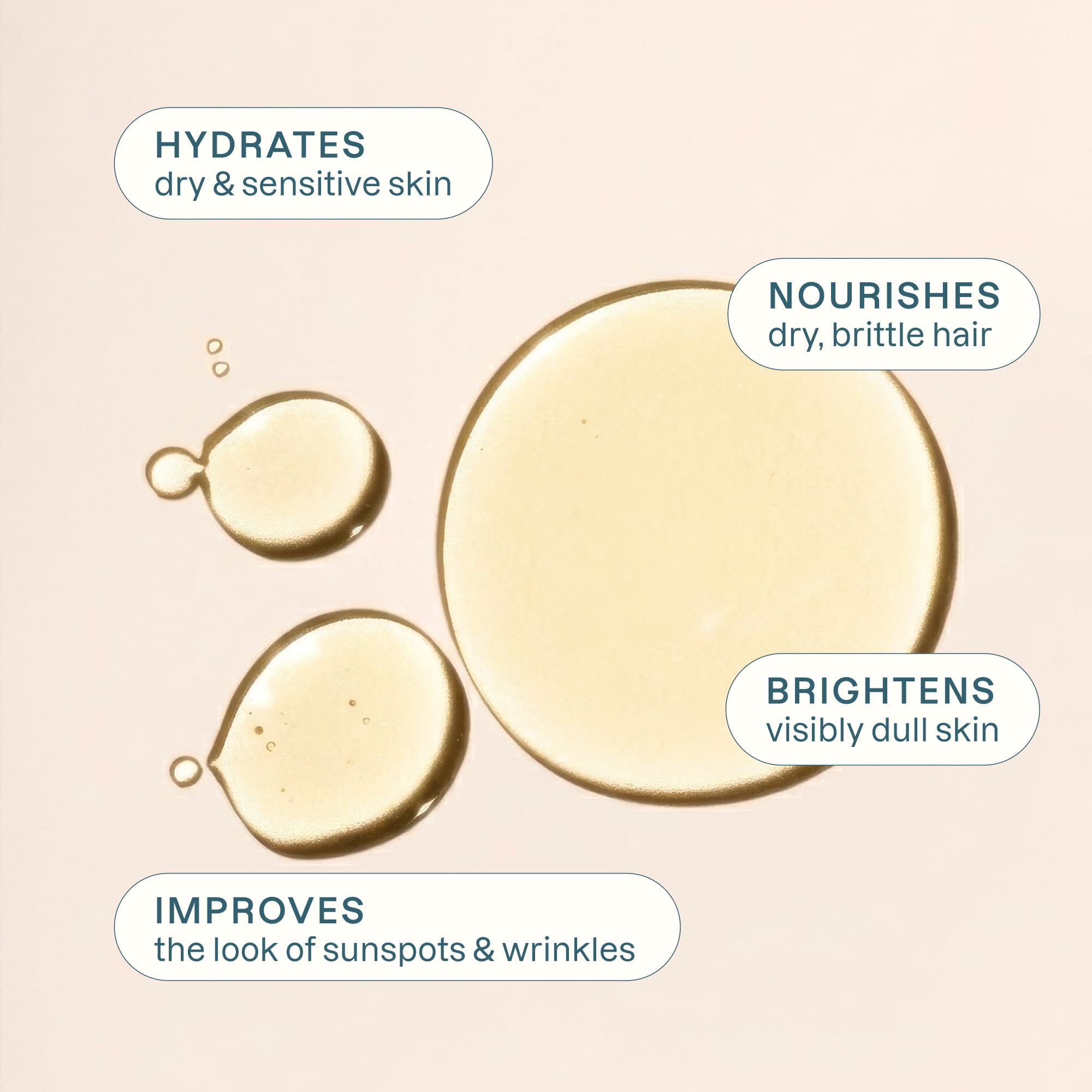 Cliganic Apricot Oil texture close-up shows silky, lightweight feel for face.