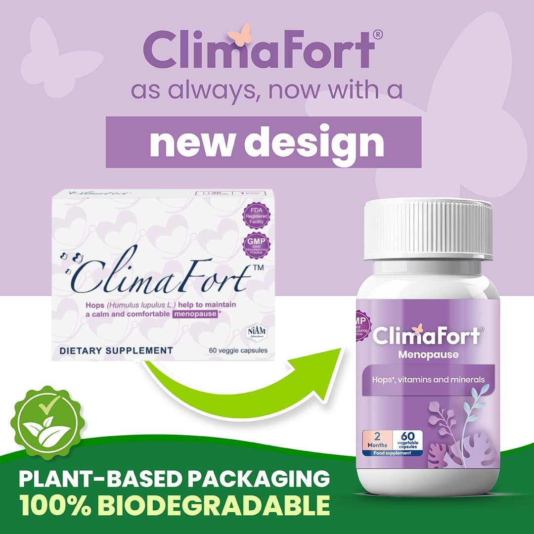 ClimaFort bottle back reveals full ingredient list for hops and vitamins