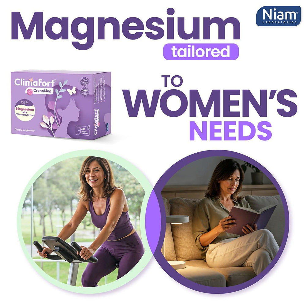 ClimaFort CronoMag nighttime capsules for restful sleep and muscle comfort