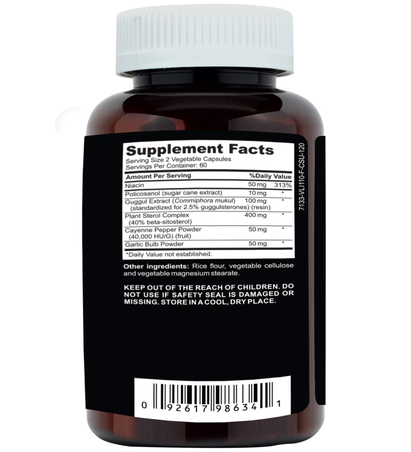 Clinical Daily Cholesterol Care capsules in a bottle for easy daily use.