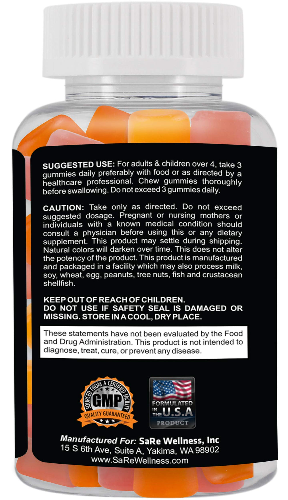 Clinical Daily Fiber Max label close-up shows gluten-free and vegan claims.