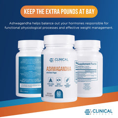 Clinical Effects Ashwagandha capsules pour demonstrates easy daily use.