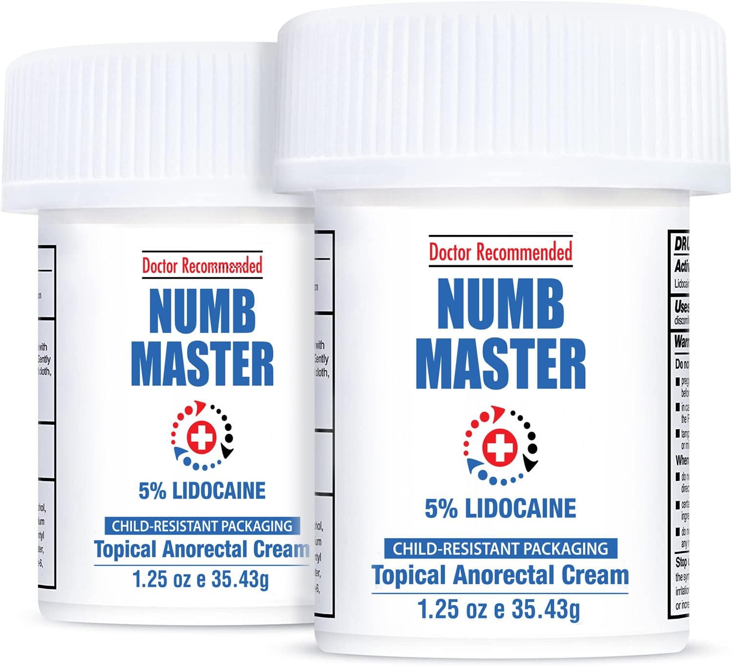 Clinical Resolution Numb Master bottle front view for convenient, fast numbing on the go.