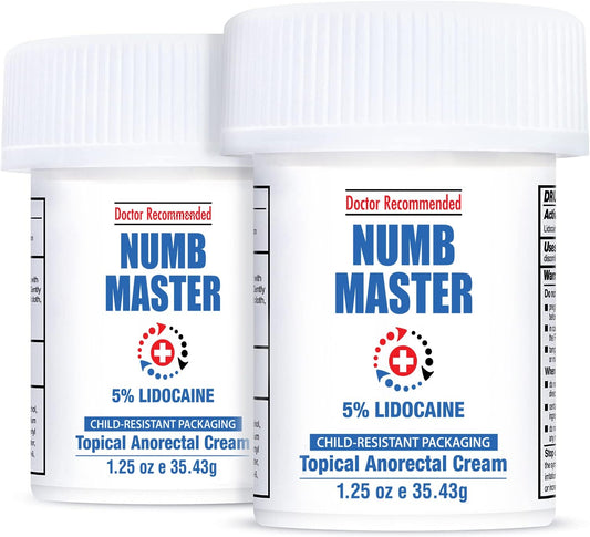 Clinical Resolution Numb Master bottle front view for convenient, fast numbing on the go.