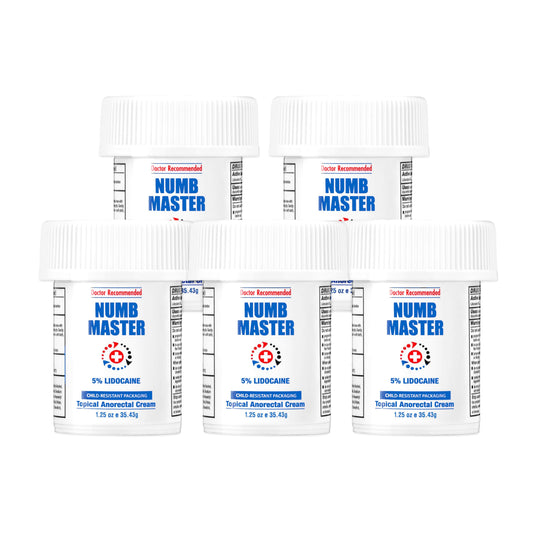 Clinical Resolution Numb Master five-percent lidocaine bottle delivers quick, targeted numbing for minor discomfort.