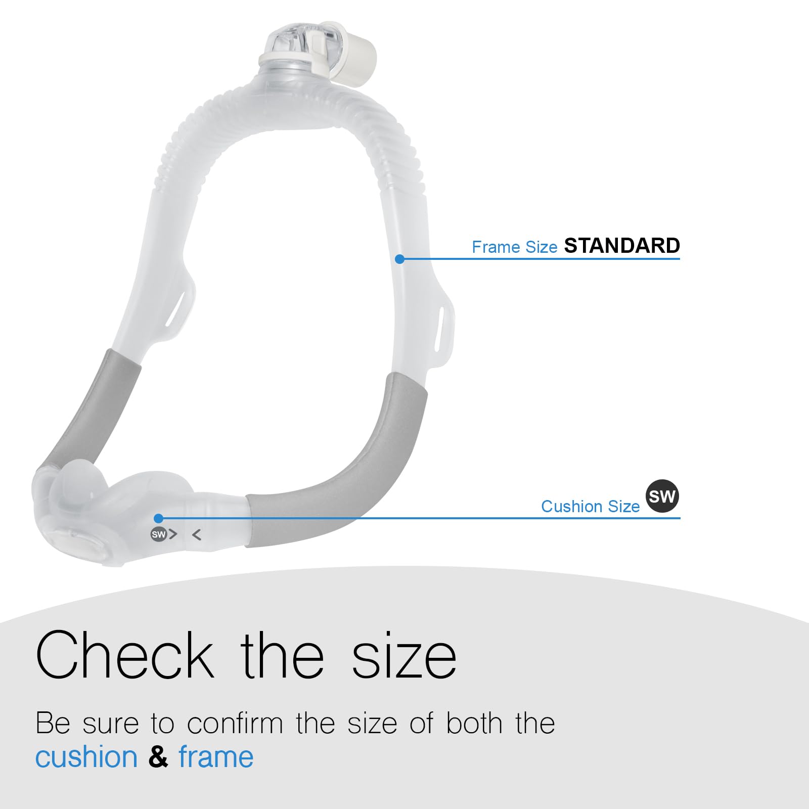 CLNRMA AirFit N30i quick-release elbow enables simple adjustments mid-use.