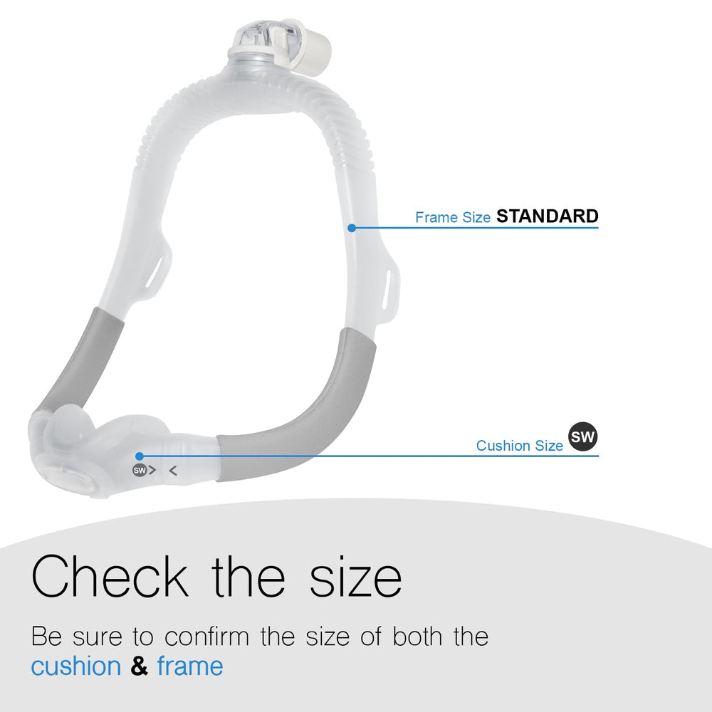 CLNRMA AirFit N30i quick-release elbow enables simple adjustments mid-use.