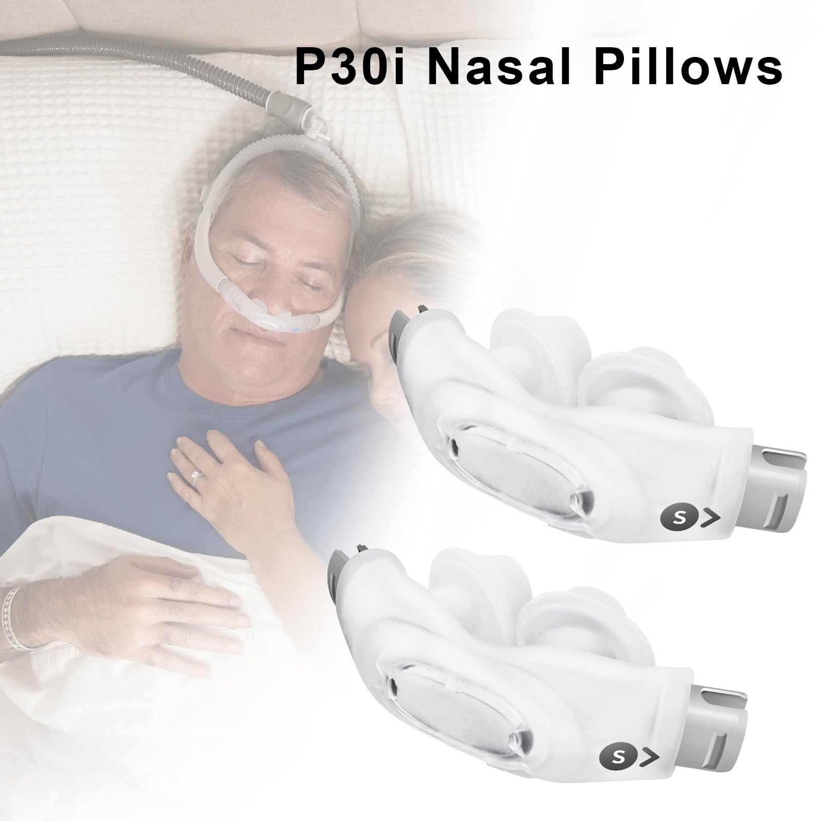 CLNRMA nasal pillow double-layer seal – stable cushion for reliable seal.