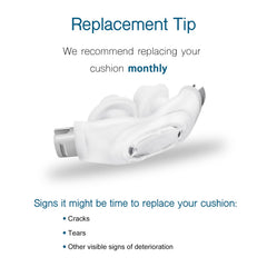 CLNRMA P30i nasal pillow size options – small fits many users.