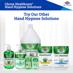 Aloe vera and vitamin E in Clorox AloeGel help keep hands soft