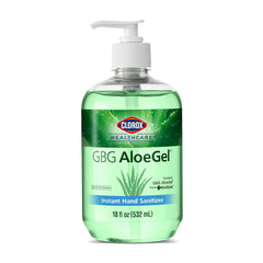Clorox AloeGel dispensing action for fast, convenient sanitizer access.