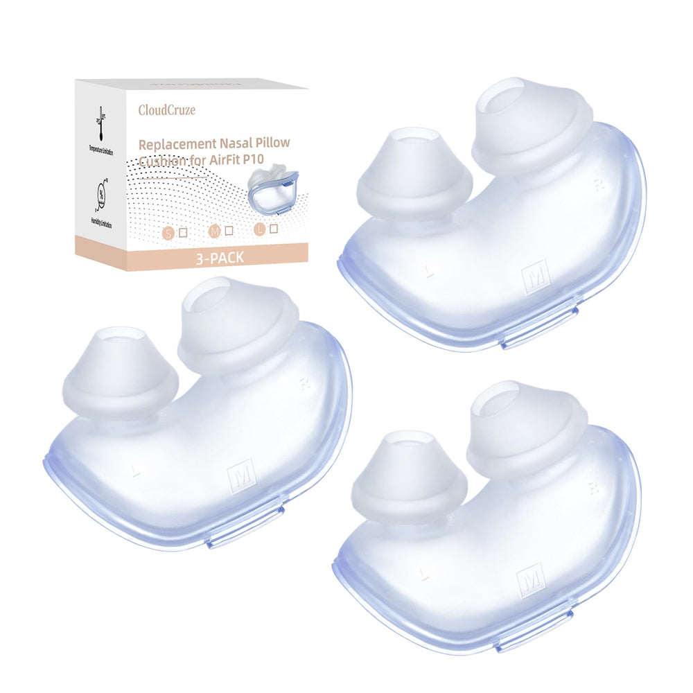 CloudCruze replacement nasal pillow for P10 closeup shows ultra-soft silicone for comfortable seal.