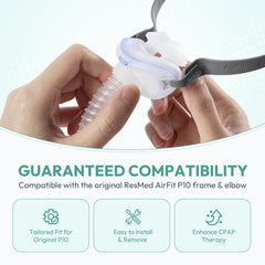 CloudCruze ultra-soft silicone nasal pillow closeup emphasizes skin-friendly comfort.