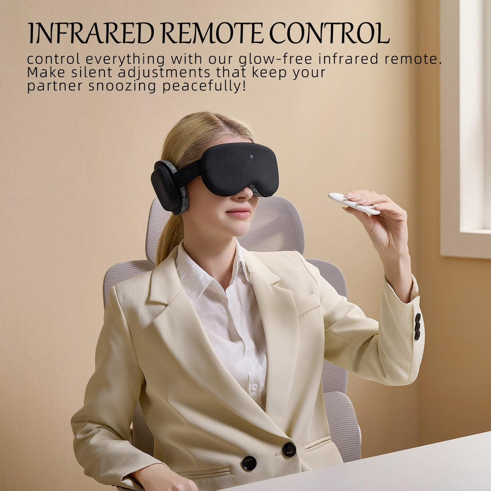 CLOZIAS sleep mask travel-friendly setup enables on-the-go relaxation.