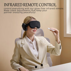 CLOZIAS sleep mask travel-friendly setup enables on-the-go relaxation.
