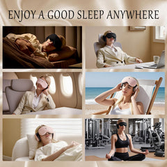 CLOZIAS sleep mask white-noise feature supports focused meditation and sleep routines.