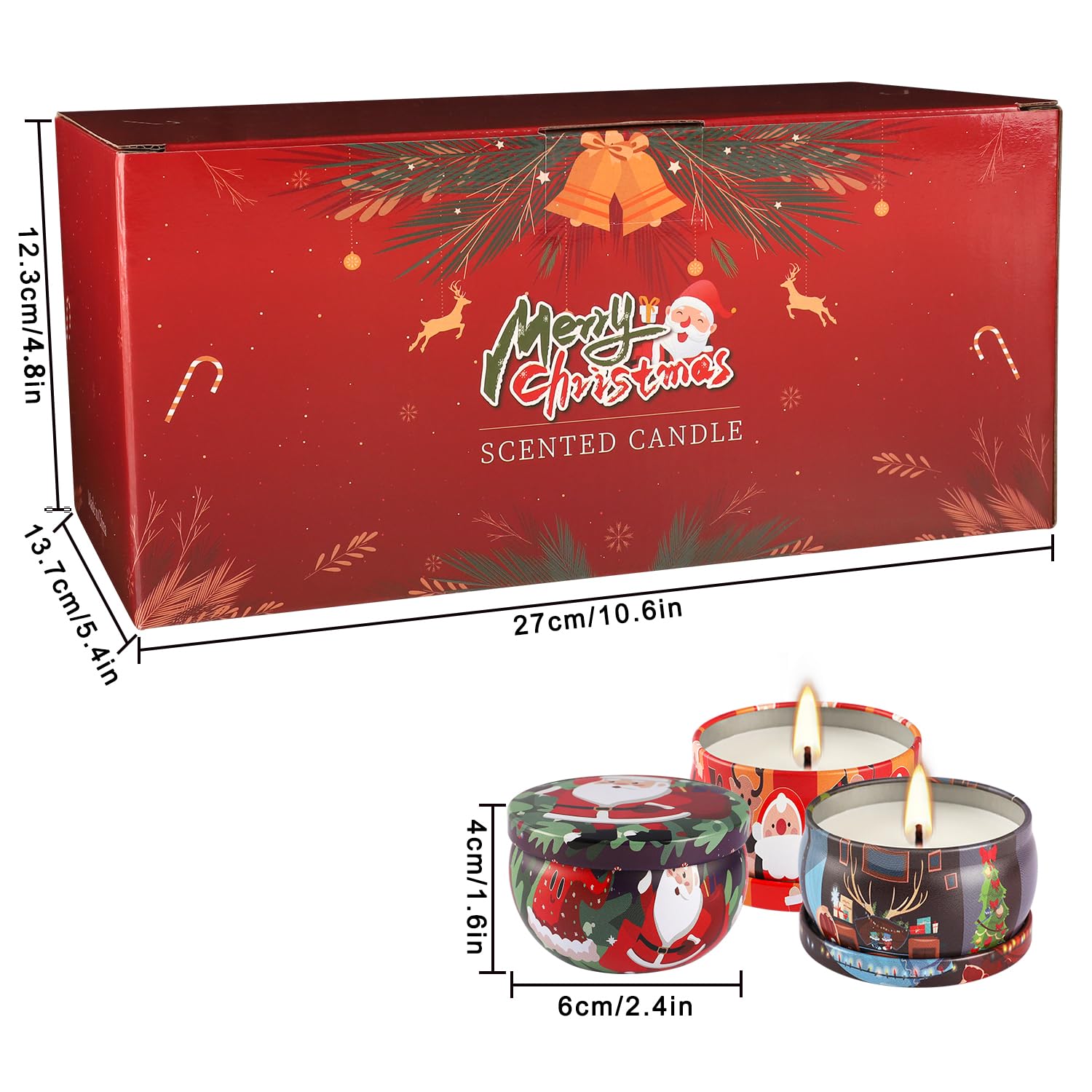 CLTNIKET cinnamon-spice candle tin adds cozy warmth to holiday chats