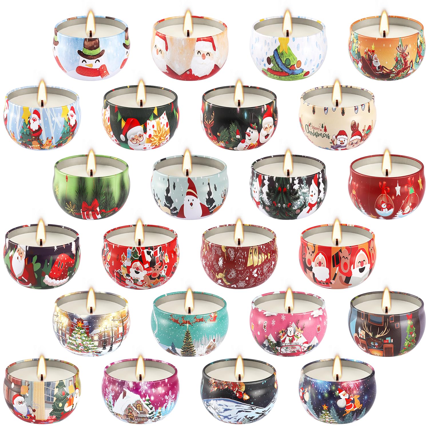 CLTNIKET peppermint candle tin sparks crisp mood for celebrations