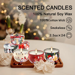 CLTNIKET sugar-cookie candle tin smells like festive baking moments