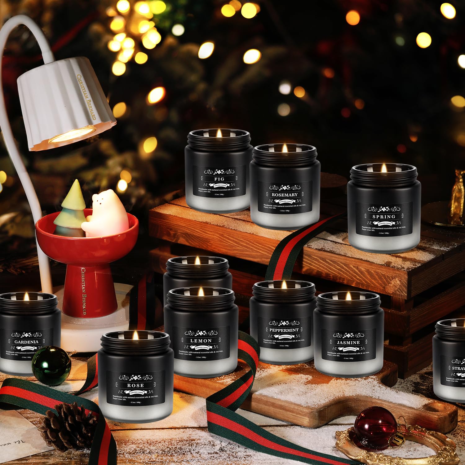 CLTNIKET Soy wax candle burns smokeless and clean for indoor use