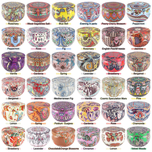 CLTNIKET travel tin candle 2-5oz ready for on-the-go relaxation