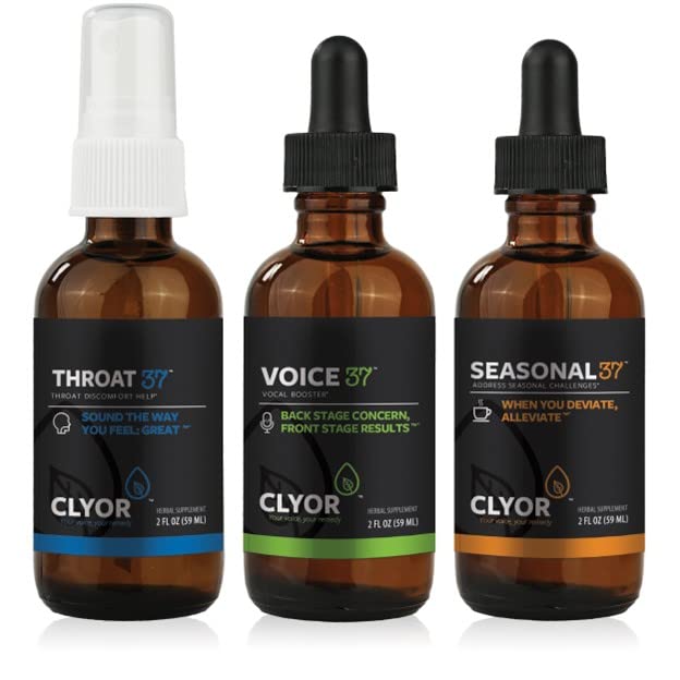 CLYOR Voice37 bottle pour enhances vocal clarity and range