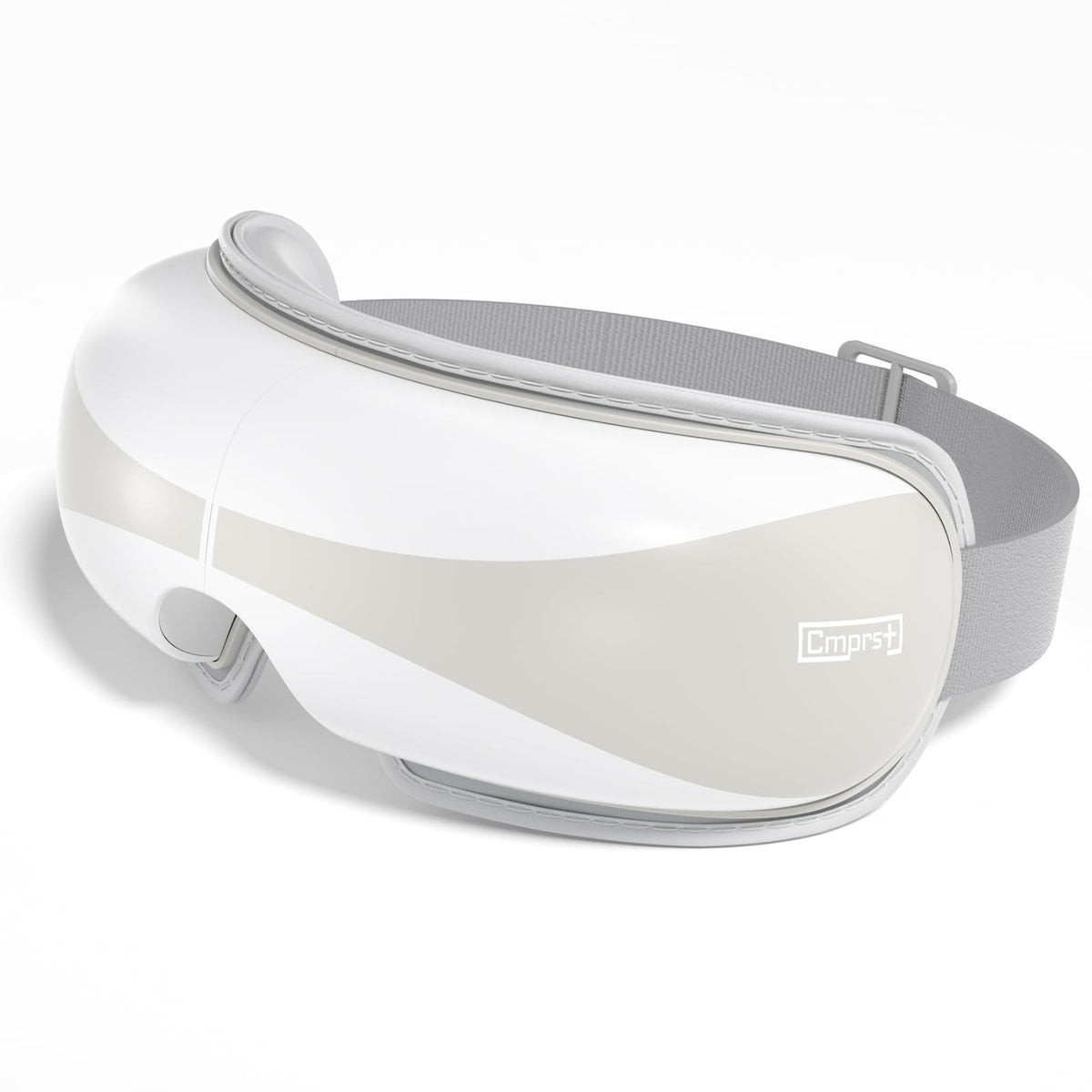 Cmprst Eye Massager with Heat demonstrates soothing warmth for tired eyes