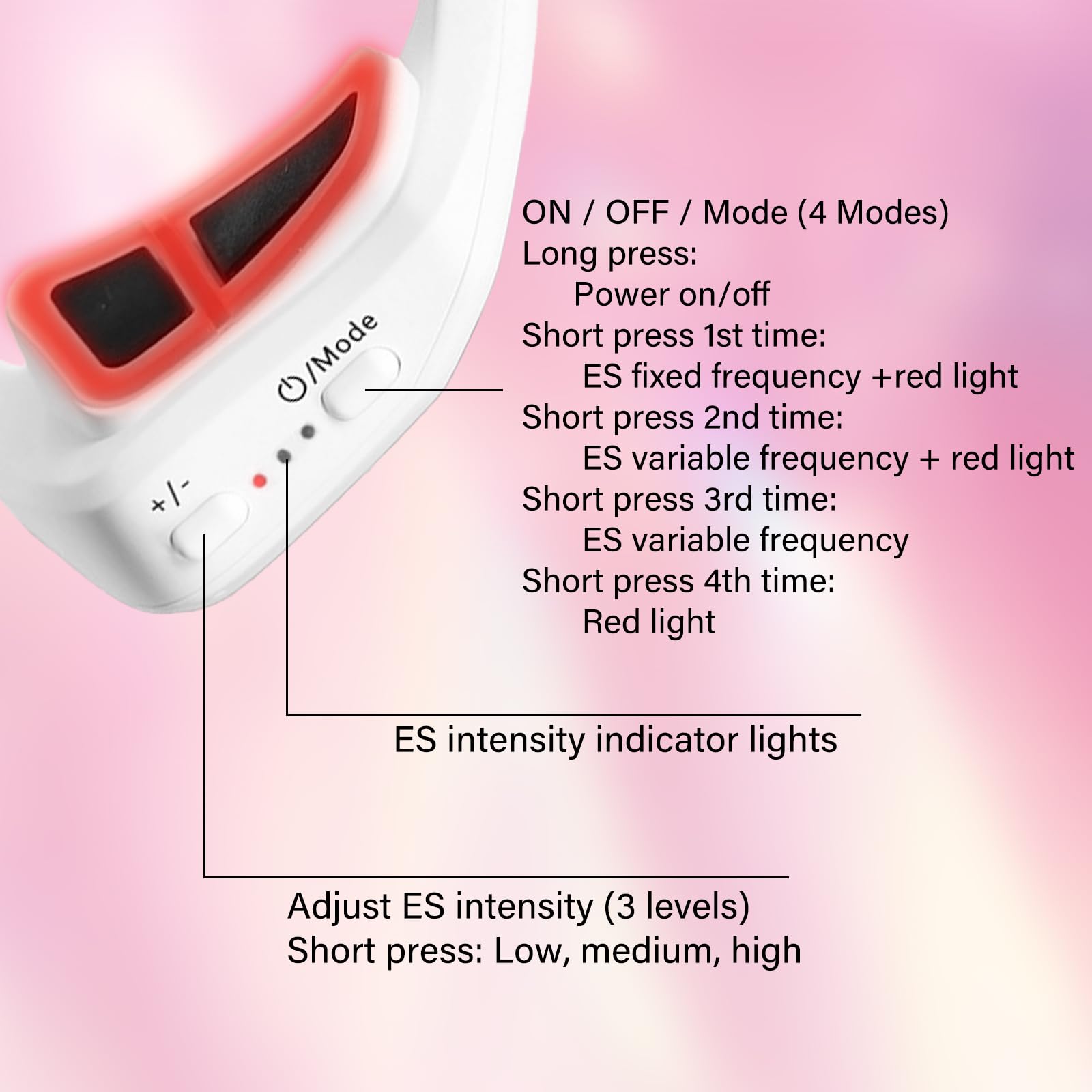CNBHEABY device side view showing compact, portable design for on-the-go use