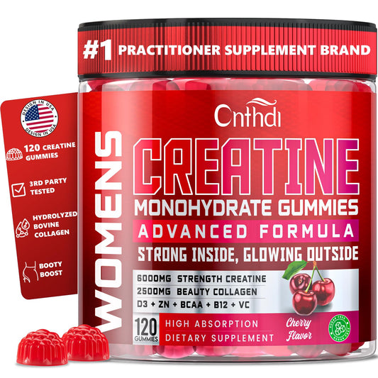 CNFHDI 6000mg creatine gummies bottle for on-the-go strength support