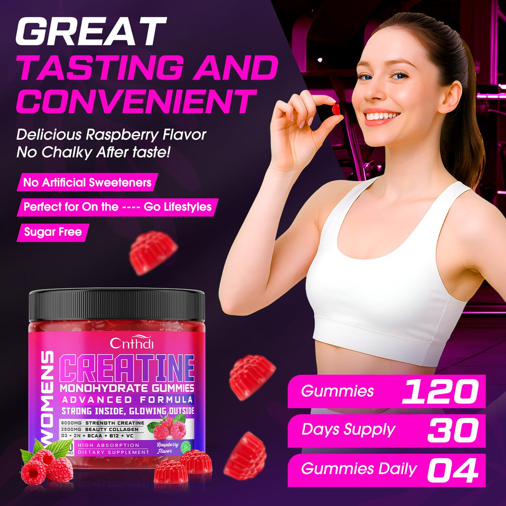 CNFHDI Creatine Monohydrate Gummies ingredients highlight BCAAs