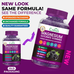 CNFHDI Magnesium Glycinate Gummies packaging shows 120-count bottle.