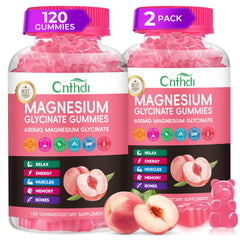 CNFHDI peach-flavor magnesium glycinate gummies for daily relaxation and gentle sleep support