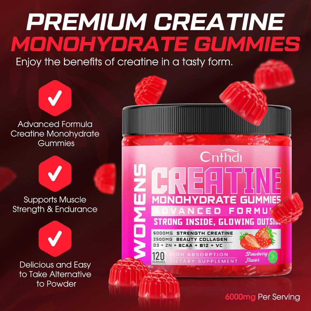 CNFHDI Creatine Gummies serving size on label supports a consistent pre-workout routine.